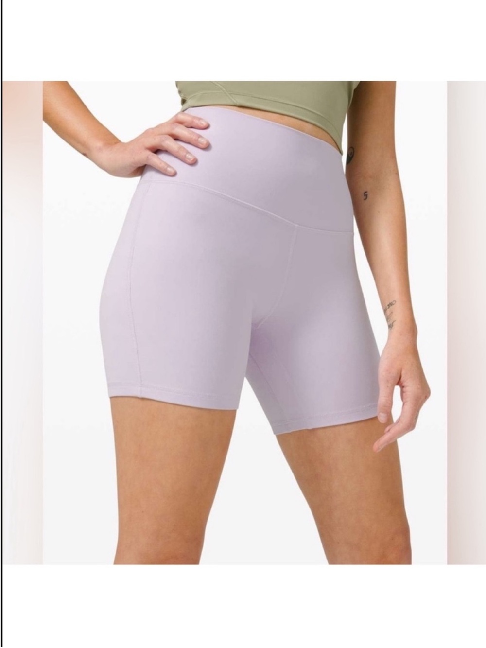 Lululemon Align High Rise Shorts 4" Lavender Dew Sz 4